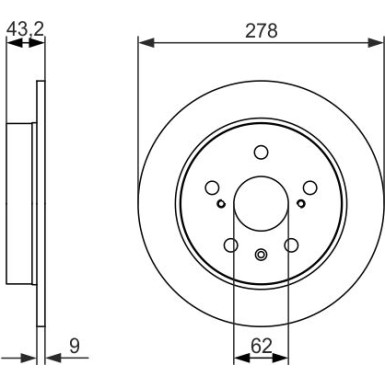 BOSCH | Bremsscheibe | 0 986 479 047