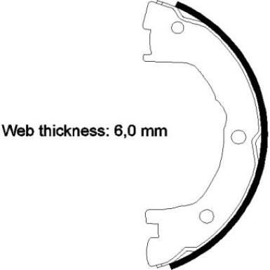 Textar | Bremsbackensatz, Feststellbremse | 91081400