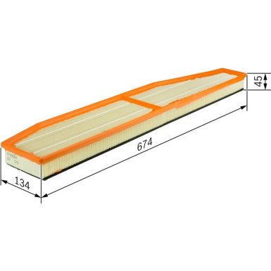 BOSCH F 026 400 147 Luftfilter