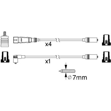 BOSCH | Zündleitungssatz | 0 986 356 339