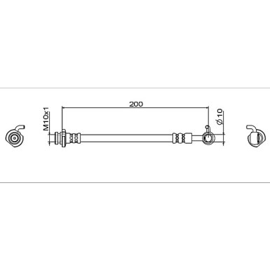 Metzger | Bremsschlauch | 4112006