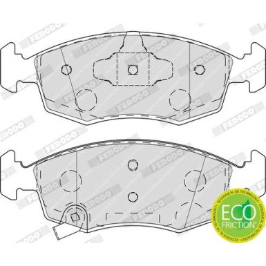 Ferodo | Bremsbelagsatz, Scheibenbremse | FDB4400