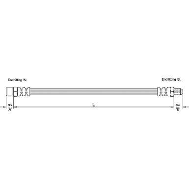 Metzger | Bremsschlauch | 4110257