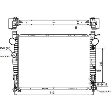 NRF | Kühler, Motorkühlung | 53103