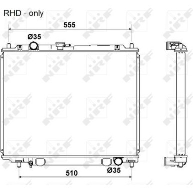 NRF | Kühler, Motorkühlung | 53666