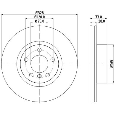 Hella Pagid | Bremsscheibe | 8DD 355 129-631