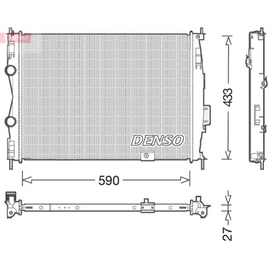 Denso | Kühler, Motorkühlung | DRM46051