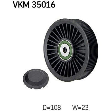 SKF | Umlenk-/Führungsrolle, Keilrippenriemen | VKM 35016