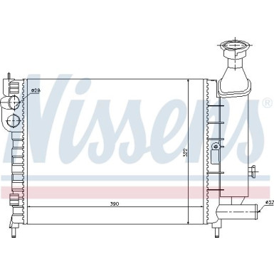 Nissens | Kühler, Motorkühlung | 61372