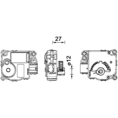 Mahle | Stellelement, Mischklappe | AA 59 000P