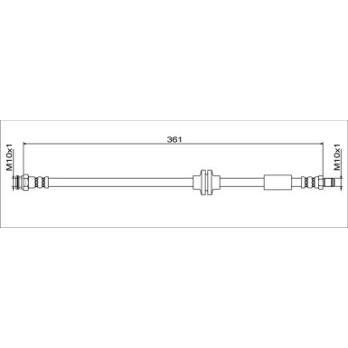 Metzger | Bremsschlauch | 4111779