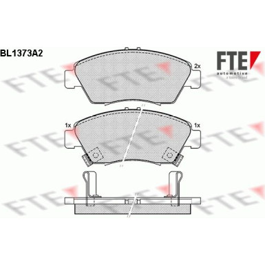 FTE | Bremsbelagsatz, Scheibenbremse | 9010150