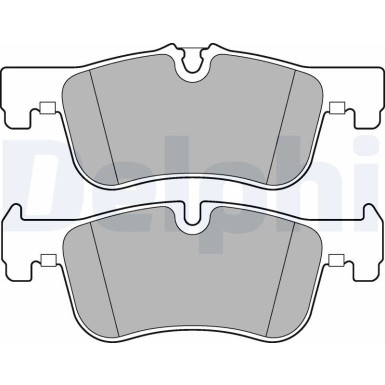 Delphi | Bremsbelagsatz, Scheibenbremse | LP2284