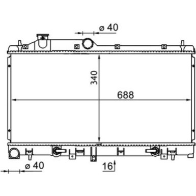 Mahle | Kühler, Motorkühlung | CR 1573 000S