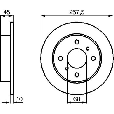 BOSCH | Bremsscheibe | 0 986 478 564