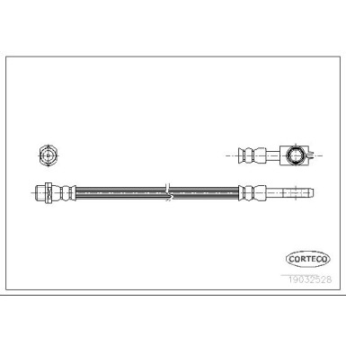 Corteco | Bremsschlauch | 19032528
