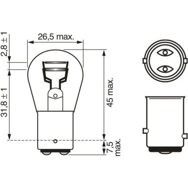 BOSCH | Glühlampe | 1 987 301 016