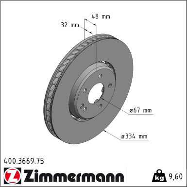 Zimmermann | Bremsscheibe | 400.3669.75