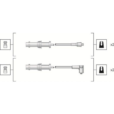 Magneti Marelli | Zündleitungssatz | 941318111152