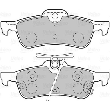 Valeo | Bremsbelagsatz, Scheibenbremse | 601486