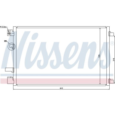 Nissens | Kondensator, Klimaanlage | 940040