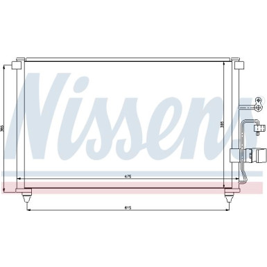 Nissens | Kondensator, Klimaanlage | 94639