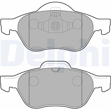 Delphi | Bremsbelagsatz, Scheibenbremse | LP2252
