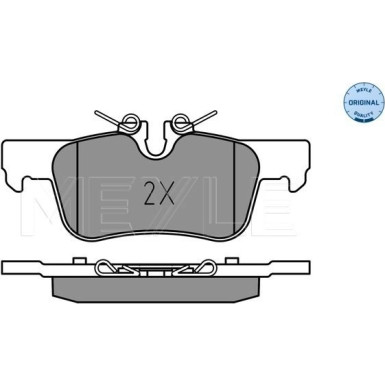 Meyle | Bremsbelagsatz, Scheibenbremse | 025 253 3116