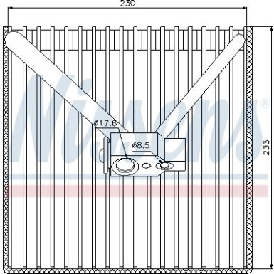 Nissens | Verdampfer, Klimaanlage | 92250