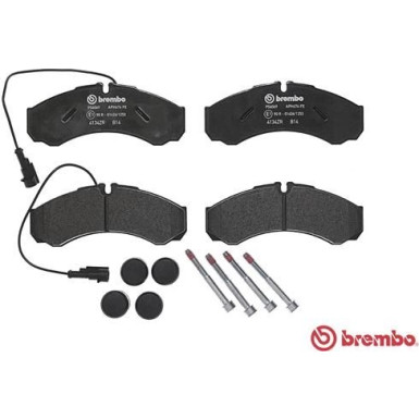 Brembo | Bremsbelagsatz, Scheibenbremse | P 56 069