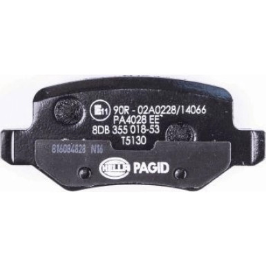 Hella Pagid | Bremsbelagsatz, Scheibenbremse | 8DB 355 018-531