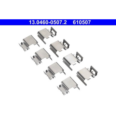 ATE | Zubehörsatz, Scheibenbremsbelag | 13.0460-0507.2