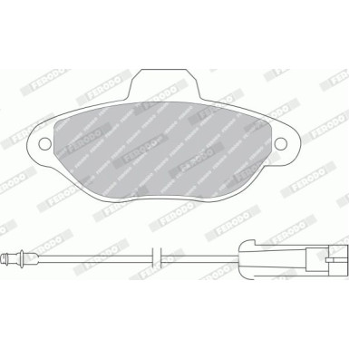 Ferodo | Bremsbelagsatz, Scheibenbremse | FDB925B