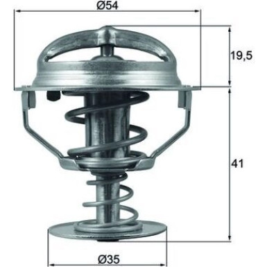 Mahle | Thermostat, Kühlmittel | TX 164 82D