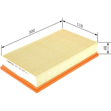 BOSCH 1 457 433 523 Luftfilter