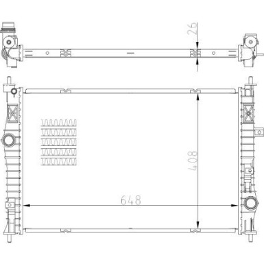 NRF | Kühler, Motorkühlung | 59355