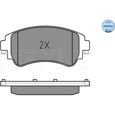 Meyle | Bremsbelagsatz, Scheibenbremse | 025 252 2018