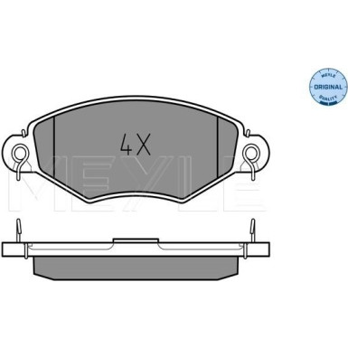 Meyle | Bremsbelagsatz, Scheibenbremse | 025 219 8018