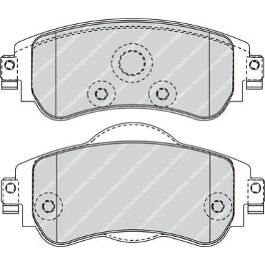Ferodo | Bremsbelagsatz, Scheibenbremse | FDB4336