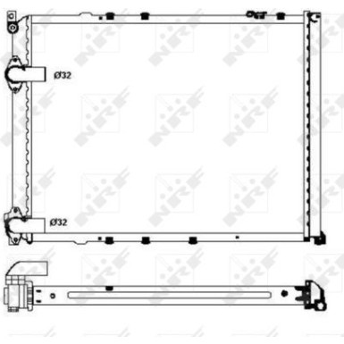 NRF | Kühler, Motorkühlung | 58848