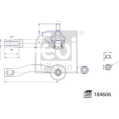 FEBI BILSTEIN 184606 Spurstangenkopf