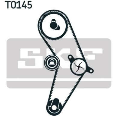 SKF | Wasserpumpe + Zahnriemensatz | VKMC 02206
