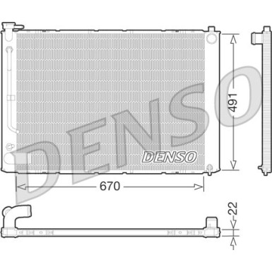 Denso | Kühler, Motorkühlung | DRM51011