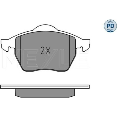 Meyle | Bremsbelagsatz, Scheibenbremse | 025 218 4919/PD