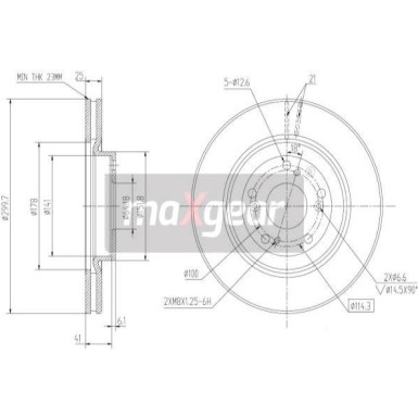 Maxgear | Bremsscheibe | 19-2301