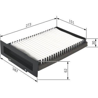 BOSCH 1 987 432 210 Innenraumfilter