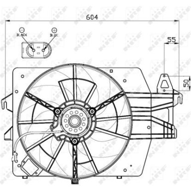 NRF | Lüfter, Motorkühlung | 47544