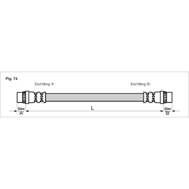 Metzger | Bremsschlauch | 4111153