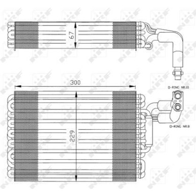 NRF | Verdampfer, Klimaanlage | 36030