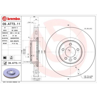 Brembo | Bremsscheibe | 09.A773.11